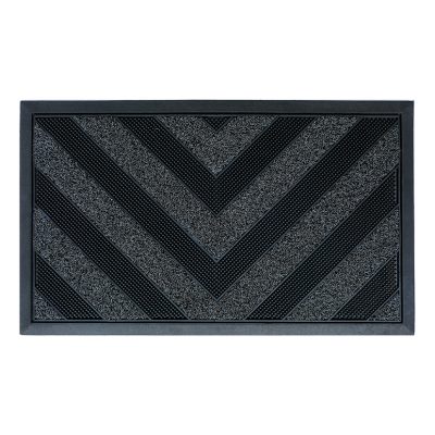 Cactus Chevron 75 X 45cm Single - DARK GREY