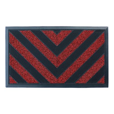 Cactus Chevron 75 X 45cm Single - RED