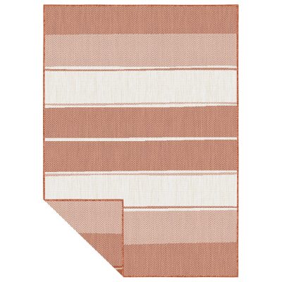 Duo Weave 170 X 120 - TONAL STRIPES RUST