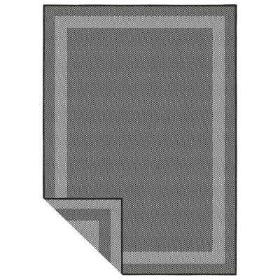 Duo Weave 170 X 120 - BORDER CHARCOAL