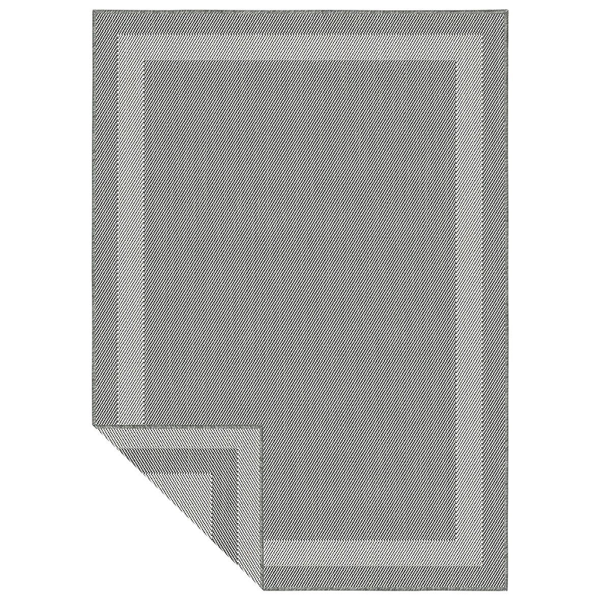 Duo Weave 170 X 120 - BORDER SILVER