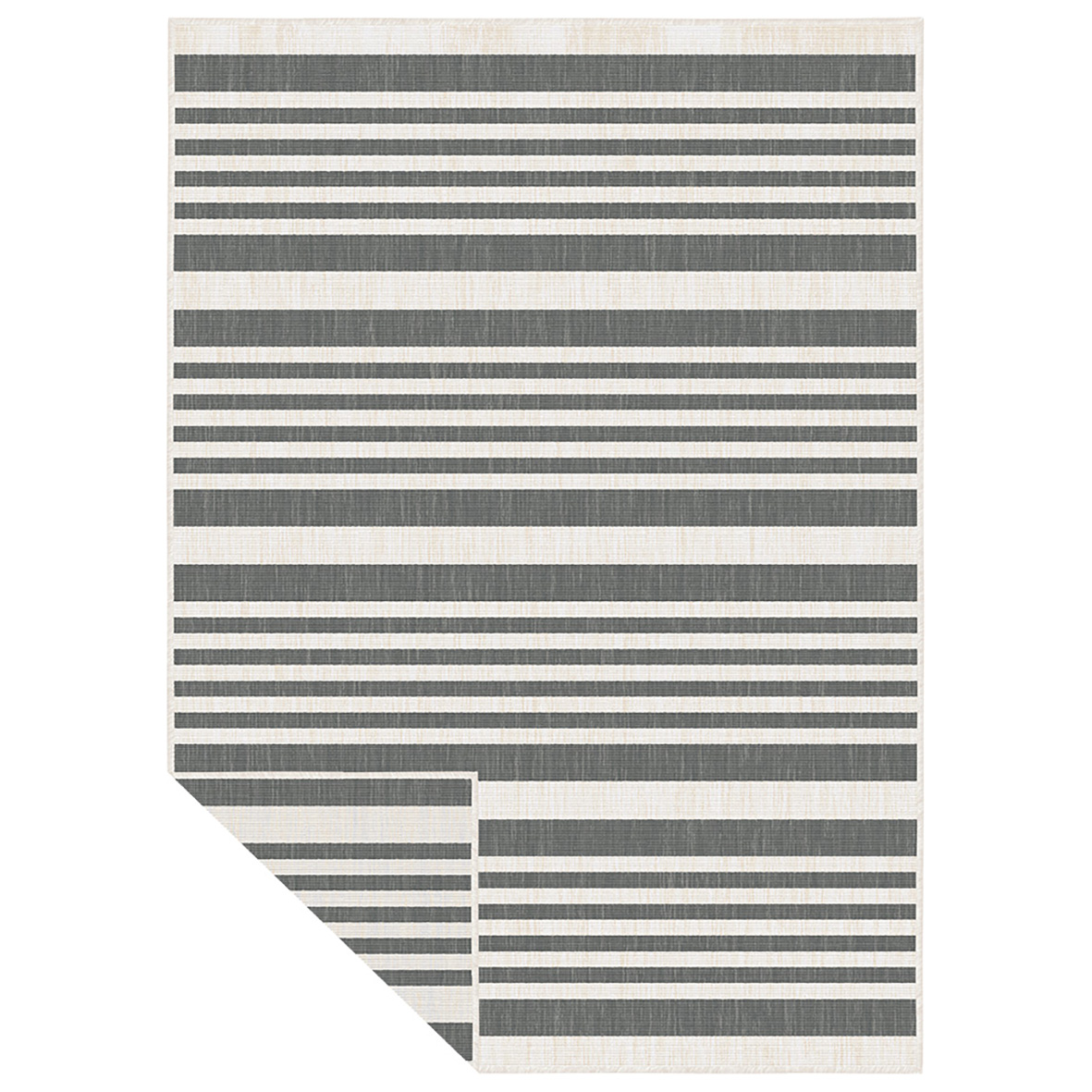 Duo Weave 170 X 120 - MODERN STIPES GREY