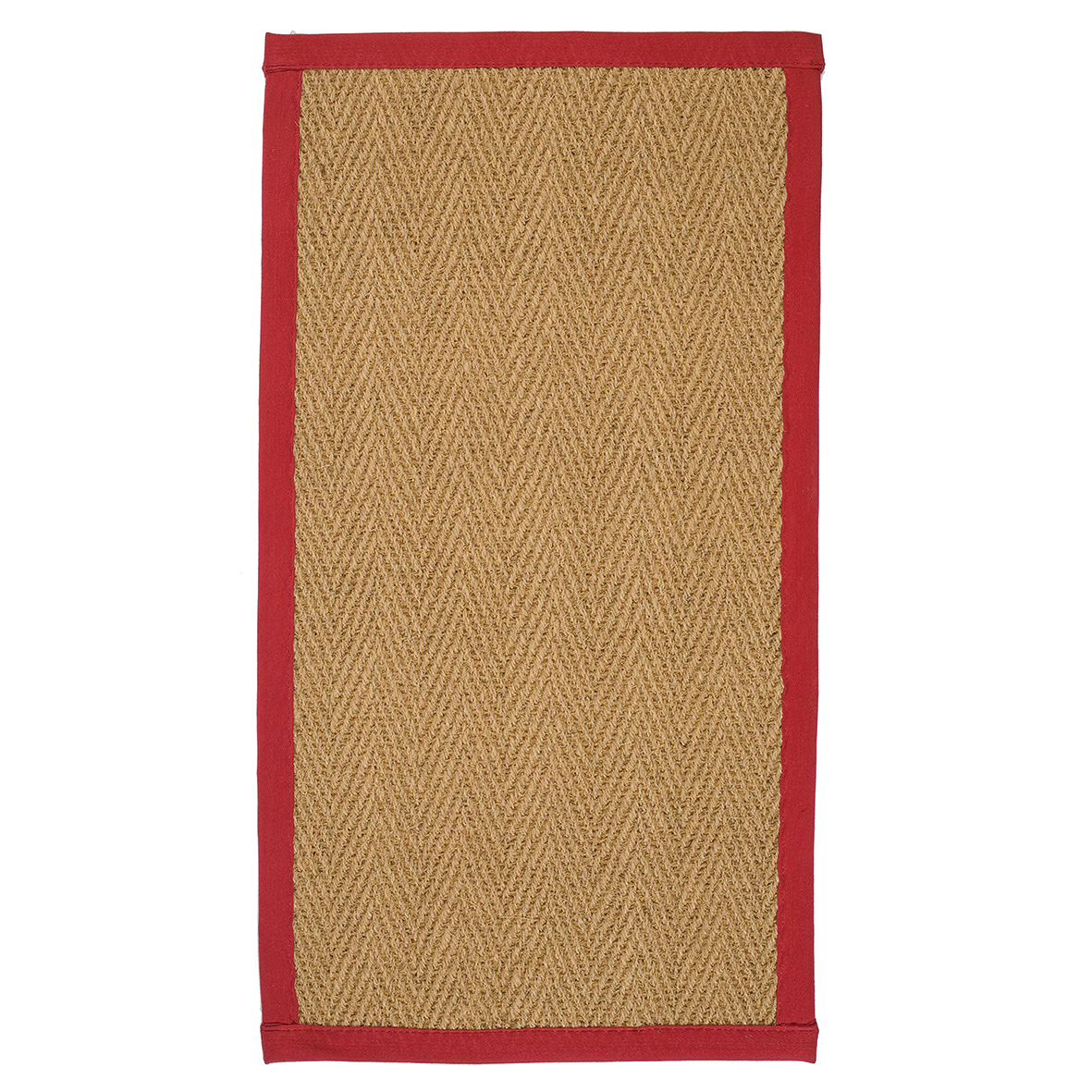 Coir Herringbone 122x66cm - Coir Herringbone 122x66cm Red