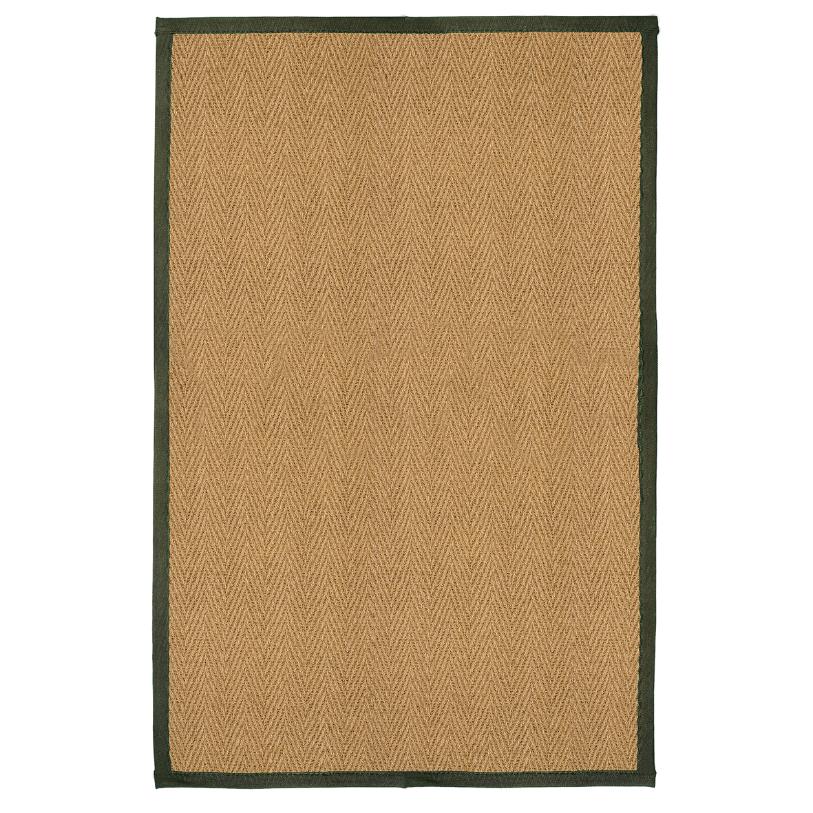 Coir Herringbone 200x135cm - Coir Herringbone 200x135cm Green