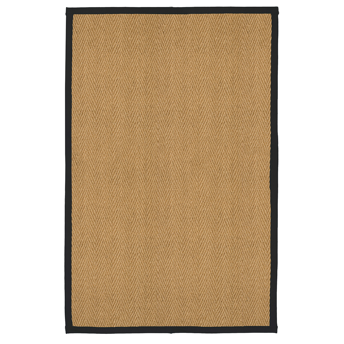 Coir Herringbone 200x135cm - Coir Herringbone 200x135cm Black