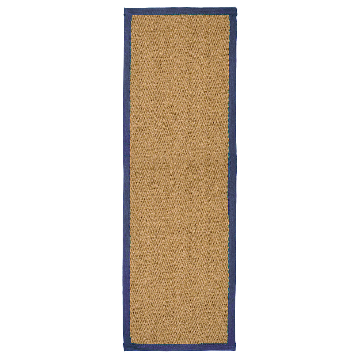 Coir Herringbone 244x66cm - Coir Herringbone 244x66cm Blue