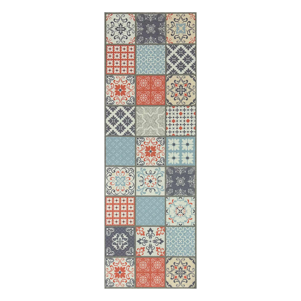 Knightsbridge 150 X 50cm Runner Single - VICTORIAN TILE MULTI