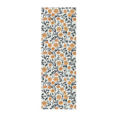 Knightsbridge 150 X 50cm Runner Single - FLORAL TERRACOTTA