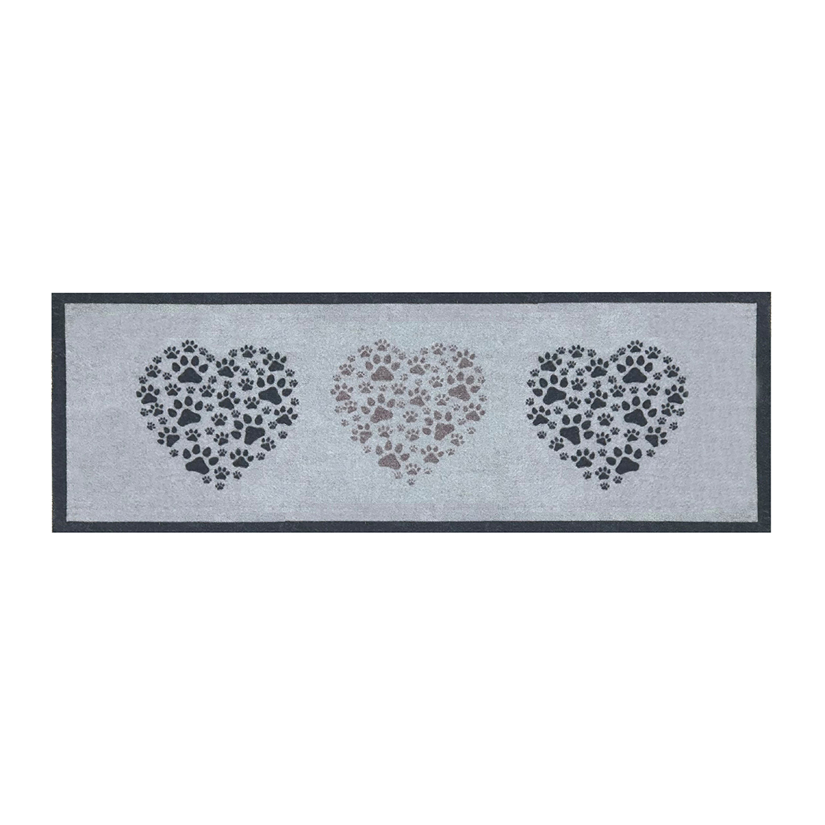 Knightsbridge 150 X 50cm Runner Single - PAWPRINT HEARTS