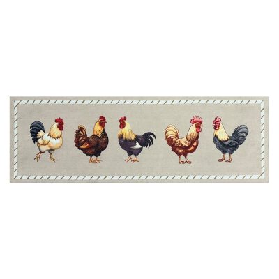 Knightsbridge 150 X 50cm Runner Single - CHICKENS BEIGE