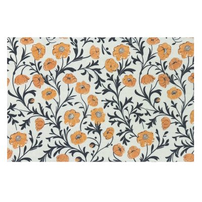 Knightsbridge 75 X 50cm Single - FLORAL TERRACOTTA