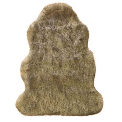 Luxury Faux Fur - Luxury Faux Fur – 90 x 60cm – Brown Tip Dye