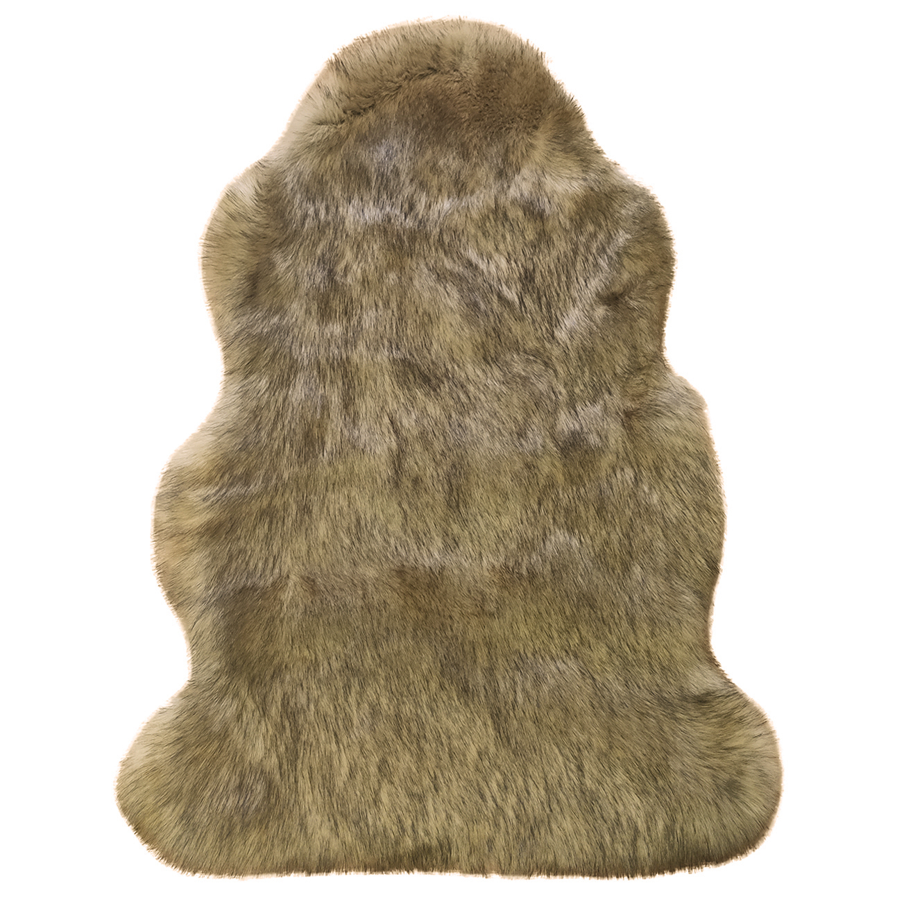 Luxury Faux Fur - Luxury Faux Fur – 90 x 60cm – Brown Tip Dye