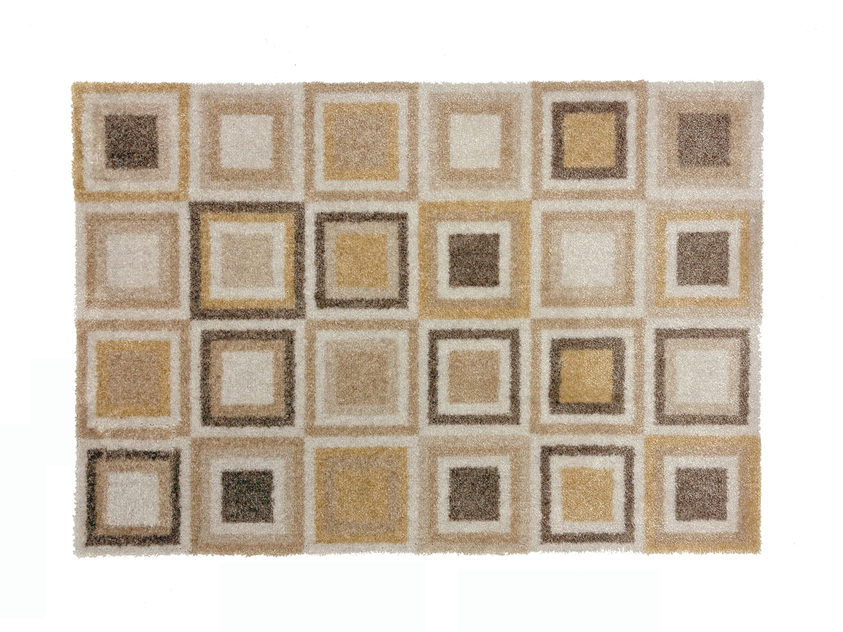 Recylon 90x67 cm - Recylon 90x67cm Abstract Cube Sand