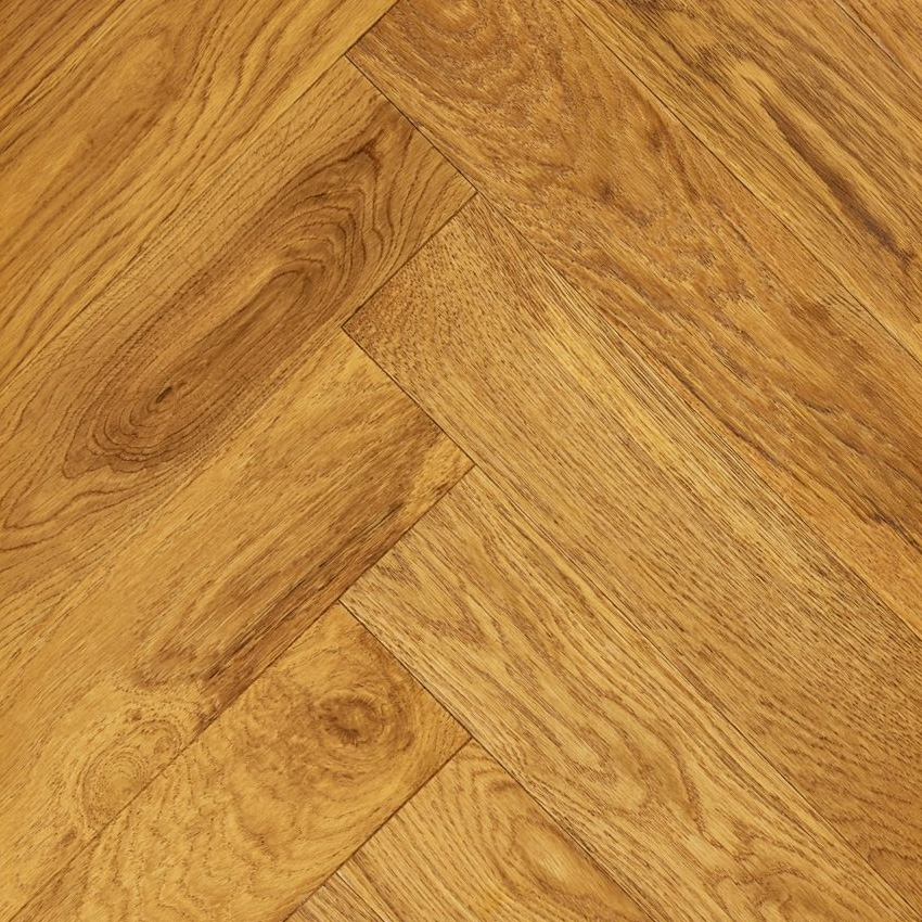 Cotswold Eng Herringbone (1.872m2) - HB-4 BRUSHED UV LACQUERED GOLDEN GLOW