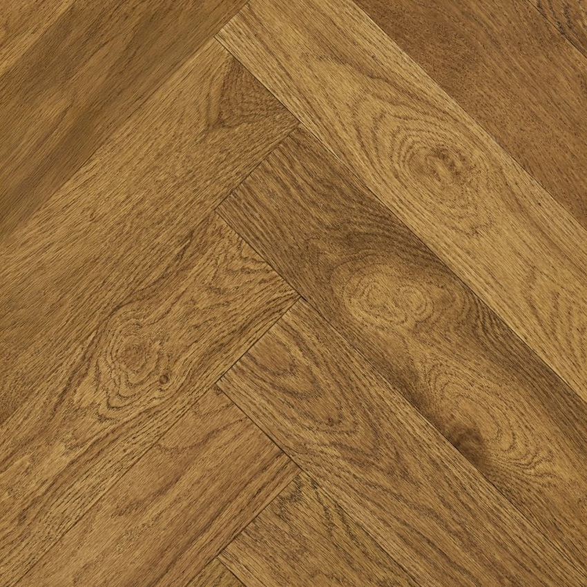 Cotswold Eng Herringbone (1.872m2) - HB-5 BRUSHED UV LACQUERED BOURBON